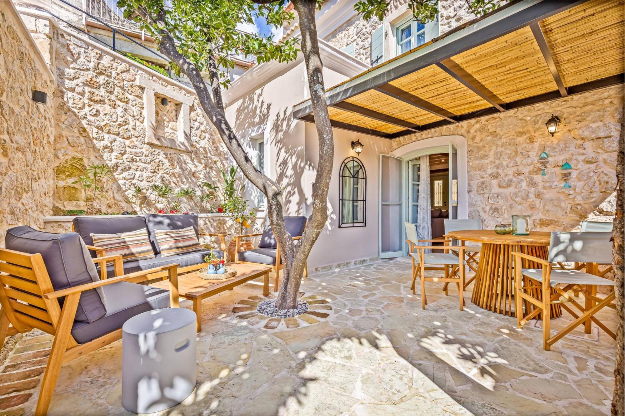 Courtyard Cottage Corfu Lákones Exterior foto